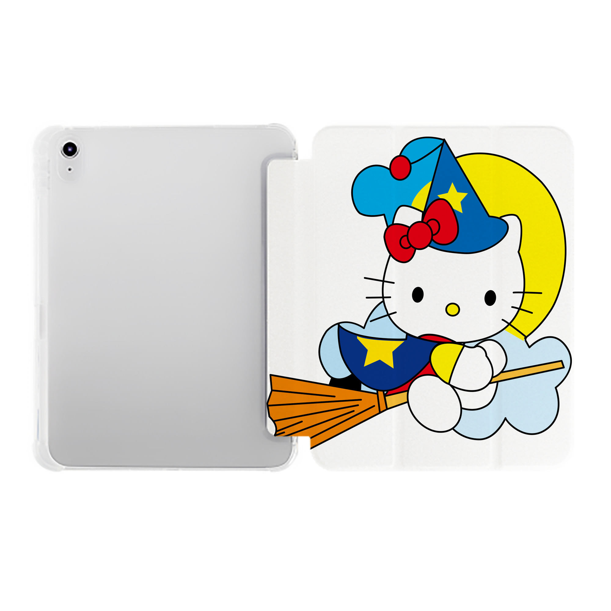 （画像用） Hello Kitty ハローキティ IPad ケース ペン収納付き 三つ折りスタンド PUレザー×シリコン 対応機種9.5/10.5/10.9インチ